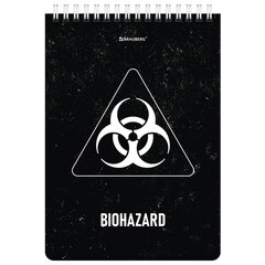 Блокнот А5 (146&times;206 мм), 80 л., гребень, картон, клетка, BRAUBERG, &laquo;Danger&raquo;, 114378