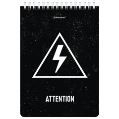 Блокнот А5 (146&times;206 мм), 80 л., гребень, картон, клетка, BRAUBERG, &laquo;Danger&raquo;, 114378