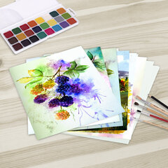 Папка для акварели БОЛЬШАЯ А3, 10 л., 270 г/<wbr/>м<sup>2</sup>, мелкое зерно, BRAUBERG ART CLASSIC, &laquo;Причал&raquo;, 114399