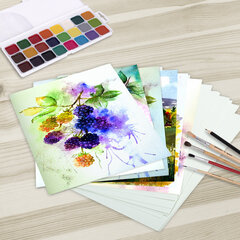 Папка для акварели БОЛЬШАЯ А3, 20 л., 270 г/<wbr/>м<sup>2</sup>, мелкое зерно, BRAUBERG ART CLASSIC, &laquo;Город&raquo;, 114400