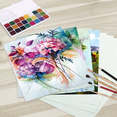 Бумага для акварели А4, 30 л., 270 г/<wbr/>м<sup>2</sup>, мелкое зерно, BRAUBERG ART CLASSIC, &laquo;Девушка&raquo;, 114401