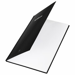 Блокнот БОЛЬШОЙ ФОРМАТ (205&times;290 мм) А4, 80 л., твердый, клетка, STAFF, &laquo;Black&raquo;, 114403