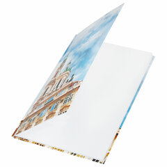 Блокнот БОЛЬШОЙ ФОРМАТ (205&times;290 мм) А4, 80л, твердый, клетка, STAFF, &laquo;Город&raquo;, 114405