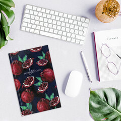 Блокнот А5 (134&times;206 мм), 80 л., твёрдый, клетка, STAFF, &laquo;Гранаты&raquo;, 114411