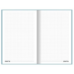 Блокнот А5 (134&times;206 мм), 80 л., твёрдый, клетка, STAFF, &laquo;Pastel&raquo;, 114416