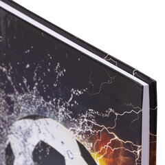 Блокнот А5 (134&times;206 мм), 80 л., твёрдый, клетка, BRAUBERG KIDS, &laquo;Футбол&raquo;, 114419