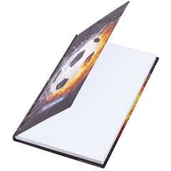 Блокнот А5 (134&times;206 мм), 80 л., твёрдый, клетка, BRAUBERG KIDS, &laquo;Футбол&raquo;, 114419