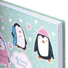 Блокнот А5 (134&times;206 мм), 80 л., твёрдый, клетка, BRAUBERG KIDS, &laquo;Пингвинчики&raquo;, 114420