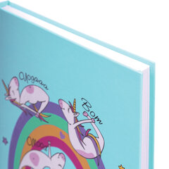 Блокнот А5 (134&times;206 мм), 80 л., твёрдый, клетка, выборочный лак, BRAUBERG KIDS, &laquo;Единорожки&raquo;, 114426