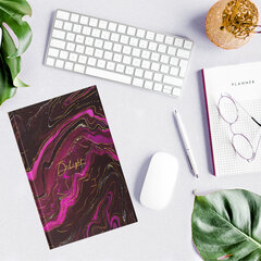 Блокнот А5 134&times;206 мм, 80 л., твёрдый, клетка, тиснение фольгой, STAFF, &laquo;Marble&raquo;, 114429