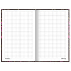 Блокнот А5 134&times;206 мм, 80 л., твёрдый, клетка, тиснение фольгой, STAFF, &laquo;Marble&raquo;, 114429