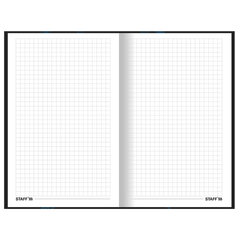 Блокнот А5 134&times;206 мм, 80 л., твёрдый, клетка, тиснение фольгой, STAFF, &laquo;Cherry&raquo;, 114430