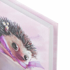 Блокнот МАЛЫЙ ФОРМАТ (110&times;147 мм), А6, 80 л., твёрдый, клетка, BRAUBERG KIDS, &laquo;Ёжик&raquo;, 114442