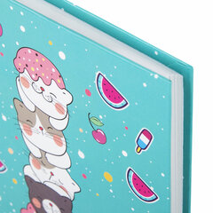 Блокнот МАЛЫЙ ФОРМАТ (110&times;147 мм), А6, 80 л., твёрдый, клетка, BRAUBERG KIDS, &laquo;Котики&raquo;, 114443