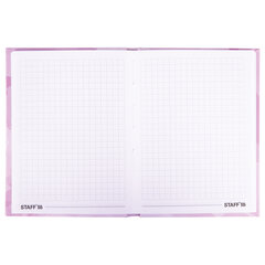 Блокнот МАЛЫЙ ФОРМАТ (110&times;147 мм), А6, 80 л., твёрдый, клетка, выборочный лак, STAFF, &laquo;Нежность&raquo;, 114448