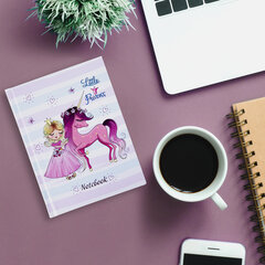 Блокнот МАЛЫЙ ФОРМАТ (110&times;147 мм), А6, 80 л., твёрдый, клетка, выборочный лак, BRAUBERG KIDS, &laquo;Queen&raquo;, 114450