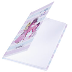 Блокнот МАЛЫЙ ФОРМАТ (110&times;147 мм), А6, 80 л., твёрдый, клетка, выборочный лак, BRAUBERG KIDS, &laquo;Queen&raquo;, 114450