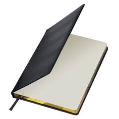 Ежедневник недатированный БОЛЬШОЙ ФОРМАТ 210&times;297 мм, А4, BRAUBERG &laquo;Iguana&raquo;, под кожу, 160 л., черный,114452