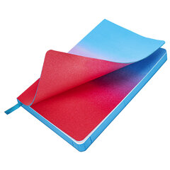 Ежедневник недатированный А5 138&times;213 мм, BRAUBERG &laquo;Grade&raquo;, под кожу, 136 л., розовый-небесный, 114461