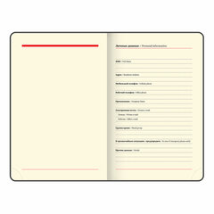 Ежедневник недатированный МАЛЫЙ ФОРМАТ 100&times;150 мм, А6, BRAUBERG &laquo;Iguana&raquo;, под кожу, 160 л., синий, 114467