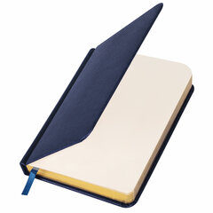 Ежедневник недатированный МАЛЫЙ ФОРМАТ 100&times;150 мм, А6, BRAUBERG &laquo;Iguana&raquo;, под кожу, 160 л., синий, 114467