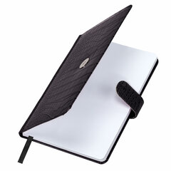 Еженедельник недатированный А5 145&times;215 мм, BRAUBERG &laquo;Party&raquo;, под кожу, 64 л., антрацитовый, 114472