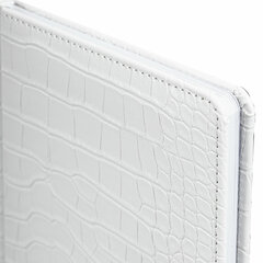 Еженедельник недатированный А5 145&times;215 мм, BRAUBERG &laquo;Party&raquo;, под кожу, 64 л., белый, 114473