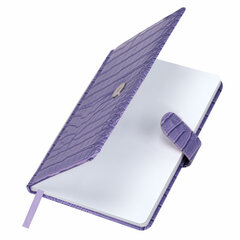 Еженедельник недатированный А5 145&times;215 мм, BRAUBERG &laquo;Party&raquo;, под кожу, 64 л., сиреневый, 114475