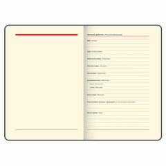 Еженедельник недатированный А5, 145&times;215 мм, BRAUBERG &laquo;Iguana&raquo;, под кожу, 64 л., черный, 114478