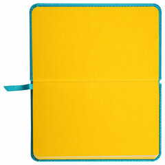 Еженедельник недатированный МАЛЫЙ ФОРМАТ 95&times;155 мм А6 BRAUBERG &laquo;Rainbow&raquo;, под кожу, 64 л., бирюзовый, 114483