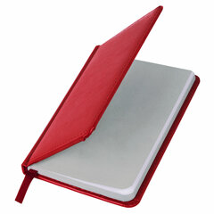 Еженедельник недатированный МАЛЫЙ ФОРМАТ 95&times;155 мм А6 BRAUBERG &laquo;Rainbow&raquo;, под кожу, 64 л., красный, 114484