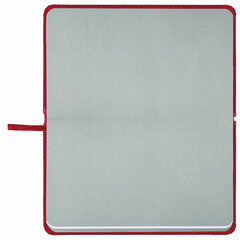 Еженедельник недатированный МАЛЫЙ ФОРМАТ 95&times;155 мм А6 BRAUBERG &laquo;Rainbow&raquo;, под кожу, 64 л., красный, 114484