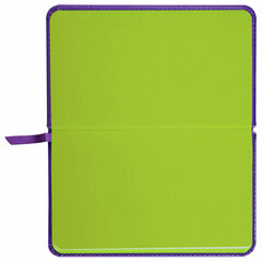 Еженедельник недатированный МАЛЫЙ ФОРМАТ 95&times;155 мм А6, BRAUBERG &laquo;Rainbow&raquo; под кожу, 64 л., сиреневый, 114486