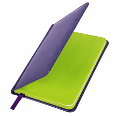 Еженедельник недатированный МАЛЫЙ ФОРМАТ 95&times;155 мм А6, BRAUBERG &laquo;Rainbow&raquo; под кожу, 64 л., сиреневый, 114486