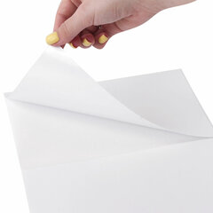 Этикетка самоклеящаяся 210&times;148,5 мм, 2 этикетки, белая, 70 г/<wbr/>м<sup>2</sup>, 50 листов, TANEX, сырье Финляндия, 114528