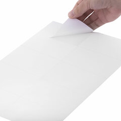 Этикетка самоклеящаяся 105&times;57 мм, 10 этикеток, белая, 70 г/<wbr/>м<sup>2</sup>, 50 листов, TANEX, сырье Финляндия, 114532