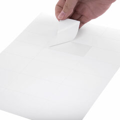 Этикетка самоклеящаяся 70&times;42,4 мм, 21 этикетка, белая, 70г/<wbr/>м<sup>2</sup>, 50 листов, TANEX, сырье Финляндия, 114536