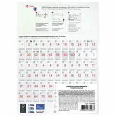 Этикетка самоклеящаяся 210&times;297 мм, 1 этикетка, белая, 70 г/<wbr/>м<sup>2</sup>, 100 листов, TANEX, сырье Финляндия, 114543