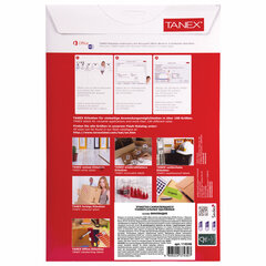 Этикетка самоклеящаяся УДАЛЯЕМАЯ 210&times;297 мм, 1 этикетка, белая, 70 г/<wbr/>м<sup>2</sup>, 25 листов, TANEX, сырье Финляндия, 114546