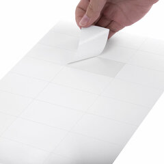 Этикетка самоклеящаяся 70&times;37,1 мм, 24 этикетки, белая, 70 г/<wbr/>м<sup>2</sup>, 100 листов, TANEX, сырье Финляндия, 114548