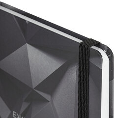 Ежедневник недатированный с резинкой А5 (145&times;203 мм), BRAUBERG, твердый, 128 л., &laquo;Geometry&raquo;, 114553
