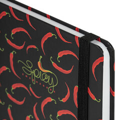 Ежедневник недатированный с резинкой А5 (145&times;203 мм), BRAUBERG, твердый, 128 л., &laquo;Pattern&raquo;, 114560