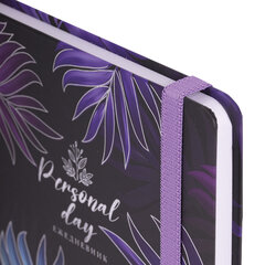 Ежедневник недатированный с резинкой А5 (145&times;203 мм), BRAUBERG, твердый, фольга, 128 л., &laquo;Tropical&raquo;, 114565