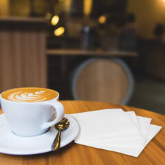 Салфетки бумажные 400 шт., 24&times;24 см, &laquo;Big Pack&raquo;, белые, 100% целлюлоза, LAIMA, 114724