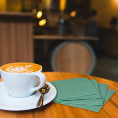 Салфетки бумажные 400 шт., 24&times;24 см, &laquo;Big Pack&raquo;, зелёные, 100% целлюлоза, LAIMA, 114728