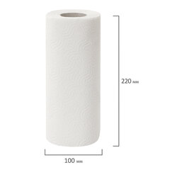 Полотенца бумажные 2-х слойные, спайка 8 рулонов (8&times;13 м), ЛЮБАША ECO, 114743