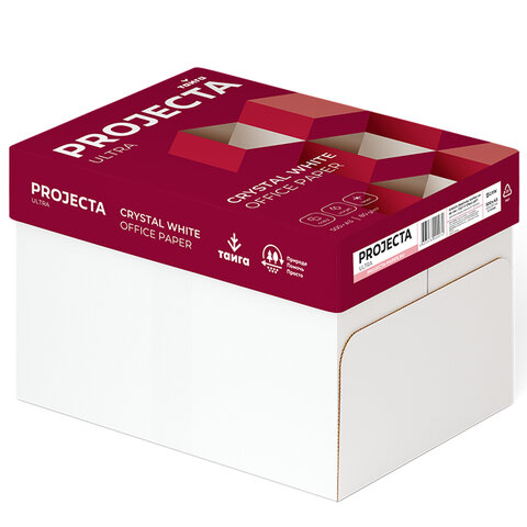 Бумага офисная БОЛЬШОГО ФОРМАТА (297х420), А3, 80 г/м2, 500 л., марка А, PROJECTA ULTRA, Россия, 162% (CIE) - фото 3