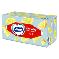 Салфетки косметические 2-слойные в картонном коробе, 250 штук, ZEMMA/ZEWA Everyday, 86791