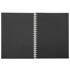 Скетчбук, 4 типа бумаги (акварельная, белая, черная, крафт) 146&times;204 мм, 60 л., гребень, BRAUBERG ART DEBUT, АНИМЕ, 115066