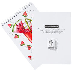 Скетчбук для маркеров, бумага 160 г/<wbr/>м<sup>2</sup>, 210&times;297 мм, 50 л., гребень, подложка, BRAUBERG ART CLASSIC, &laquo;Неон&raquo;, 115077